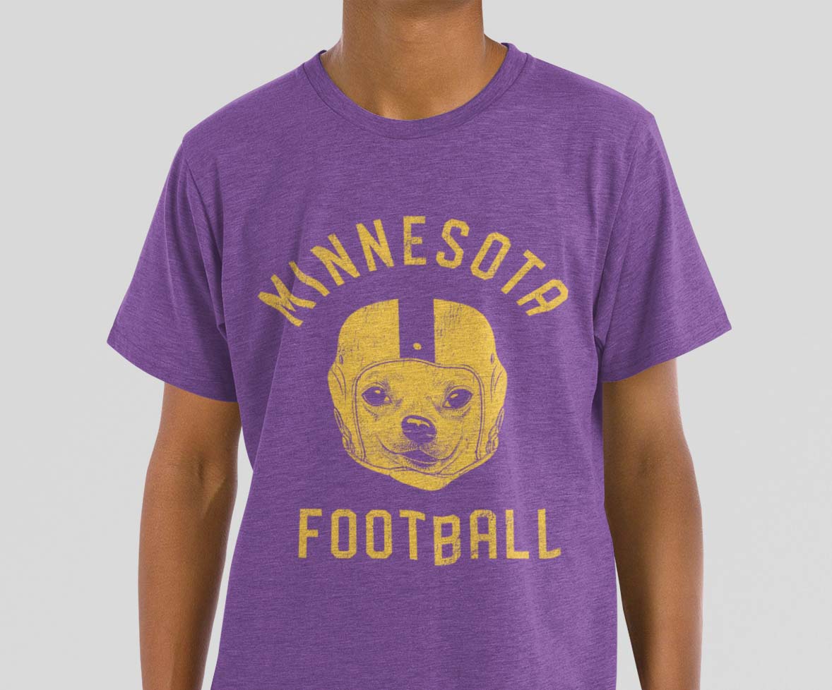 Pawz Republic Minnesota Football Chihuahua T-Shirt M